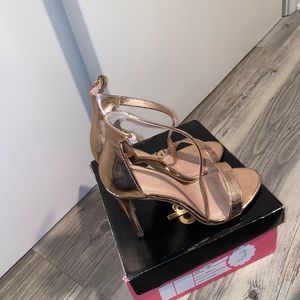 Rose gold heels